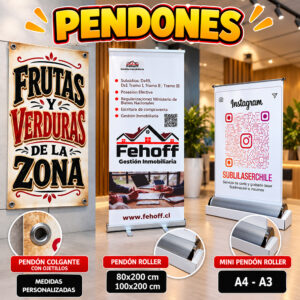 Pendones publicitarios